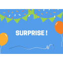 Carte imprimée Surprise
