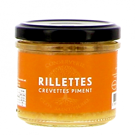 Rillettes crevettes roses et piment frais Le Clos Saint Pierre 100g