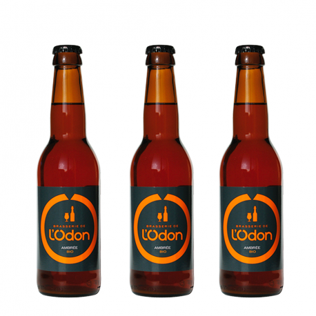 L'Odon bière ambrée Lot de 3x33cl 6.2%