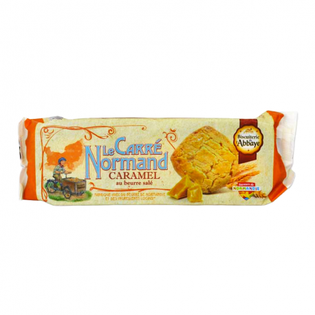 Carré Normand Caramel Beurre Salé 140g La Biscuiterie de l'abbaye
