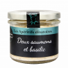 Rillettes deux saumons et basilic 100g Roupsard