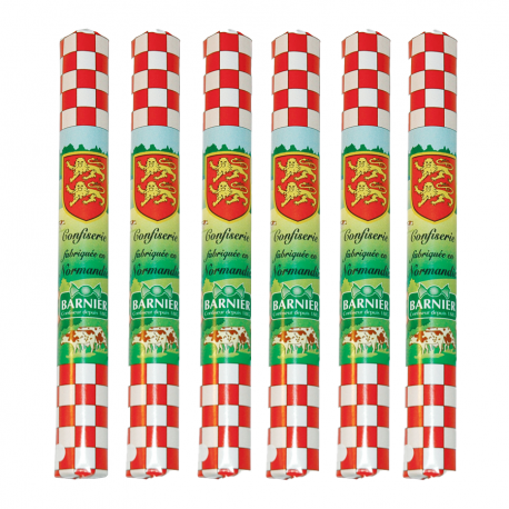 6 bâtons de Sucre de Pomme de Normandie 6x60g Barnier