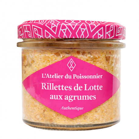 Rillettes de lotte aux agrumes 90g Atelier du Poissonnier
