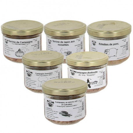 Assortiment de terrines 6x180g Sabot