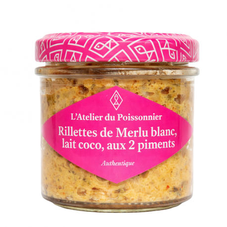 Rillettes de merlu blanc, lait de coco aux 2 piments 90g Atelier du Poissonnier
