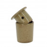 Beurrier à eau en grès beige 105 ml