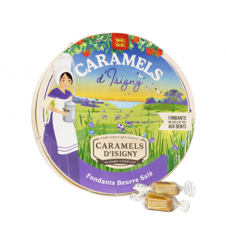 Caramels d'Isigny Fondants beurre salé 75g Boîte Camembert