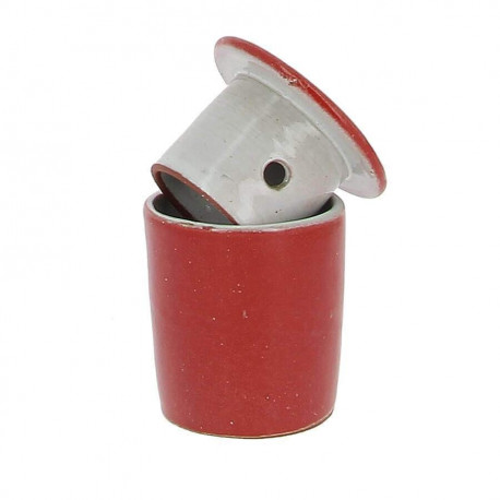 Beurrier à eau en grès rouge 105ml