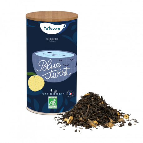 Thé noir bio Earl Grey Blue twist