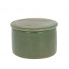 Beurrier à eau en grès vert 210ml