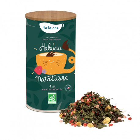 Thé vert bio Fraise Hibiscus - Hakuna Matatasse - Tatasse