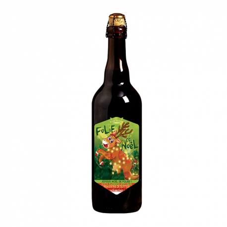 Folie de Noël bière ambrée 75cl 7%