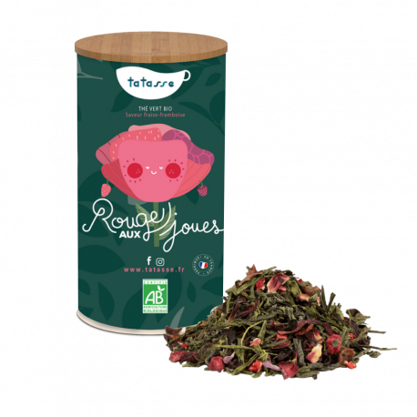 Thé vert bio Fraise Framboise - Rouge aux Joues - Tatasse