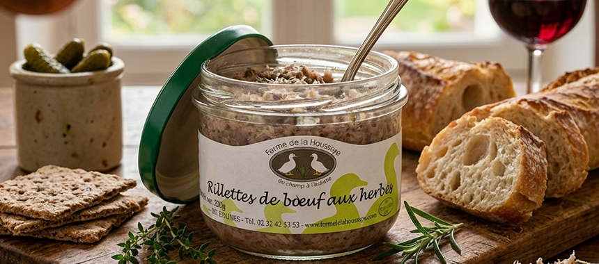 Rillettes de boeuf aux herbes La Houssaye