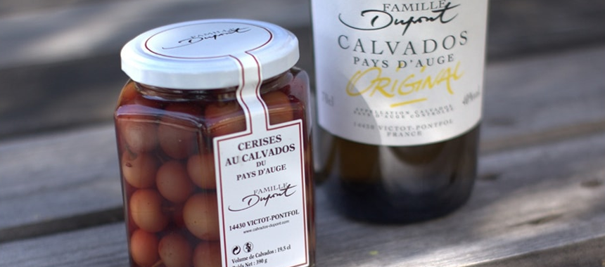 Cerises au Calvados Dupont 390g