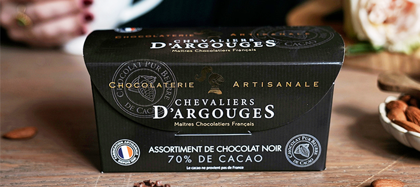  Assortiment de chocolats noir Les Chevaliers d'Argouges 