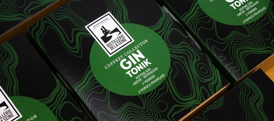 Coffret Gin Tonic, La distillerie de la Seine, 70cl 44%