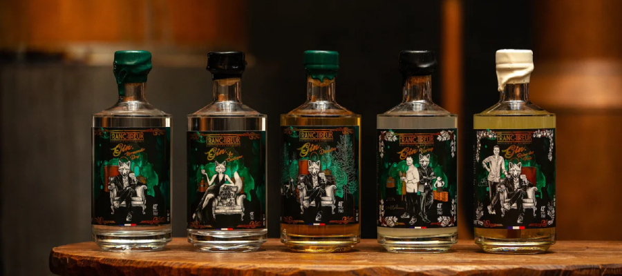 Bouteilles de Gin Franc-Tireur 70cl