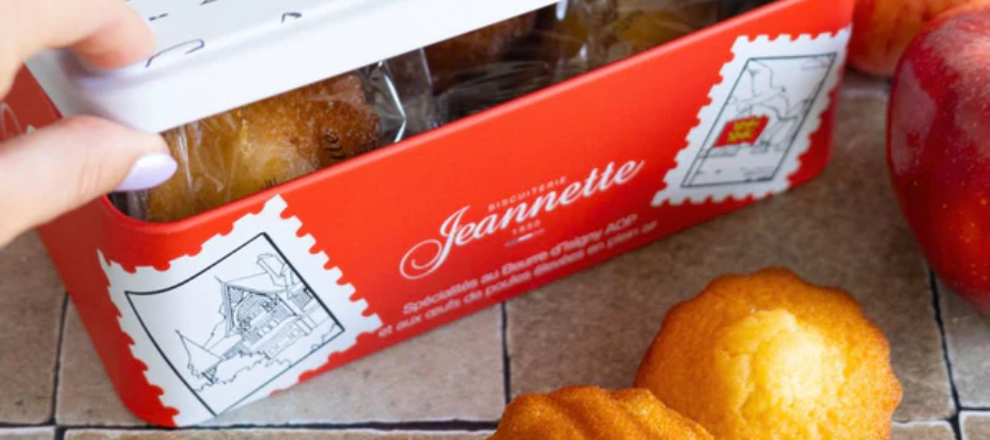 Madeleines Jeannette nature boîte fer 250g