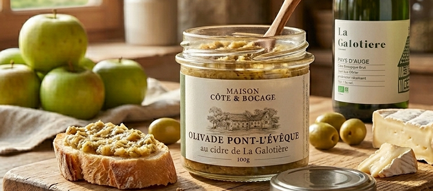 Olivade Pont-l'Evêque au cidre