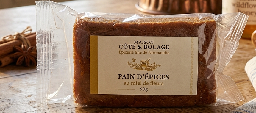 Pain d'épices miel Maison Côte & Bocage