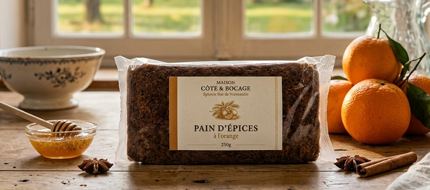 Pain d'épices orange Maison Côte & Bocage