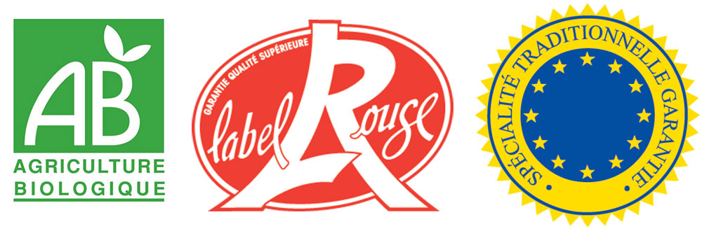 Logo AB, label rouge et STG